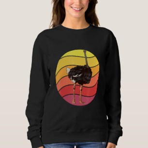 Moletom Ostrich Retro Sunset Bird Ostrich