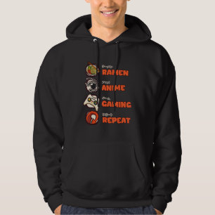 Moletom Otaku Ramen Gaming Repete Videos games de jogadore