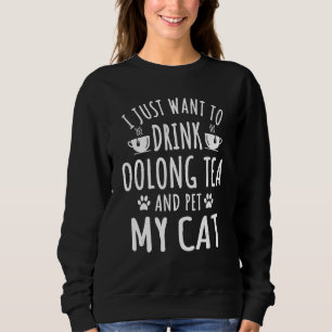 Moletom Ótimo Chá Oolong E Dono De Gato Roupa Gatos