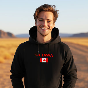 Moletom Ottawa Canadá Flag Dark Color