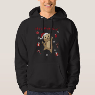Moletom Otter Natal Neve Animais de inverno Otter