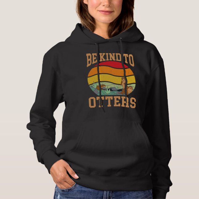 Moletom Otter Retro Animal Sea Playing Futurism Fan  Kind (Frente)