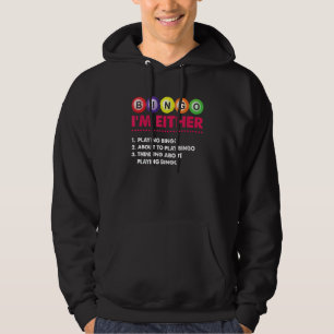 Moletom Ou estou jogando jogo de jogos de jogador de bingo