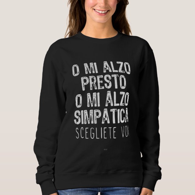 Moletom Ou Eu Levanto Cedo Ou Levanto Uma Bela Ironia (Frente)
