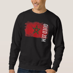 Moletom Ouçam A Bandeira Do Zem Marrocos Para Homens Marro