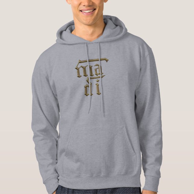 Moletom Ouro "3-D" Símbolo Mãe de Deus (Mãe Di) (Frente)
