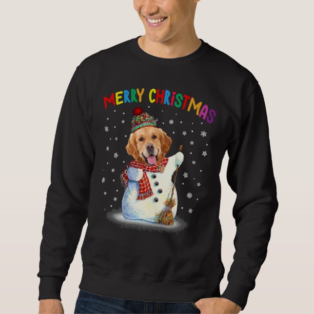 Moletom Ouro Bonito Retriever Natal Pajama (Frente)