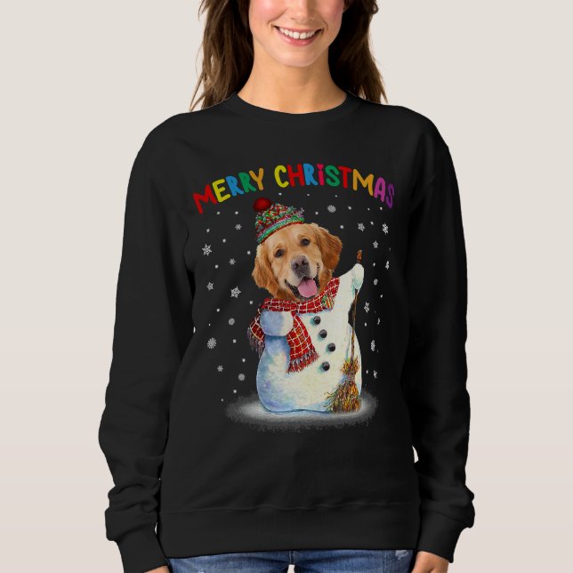 Moletom Ouro Bonito Retriever Natal Pajama (Frente)