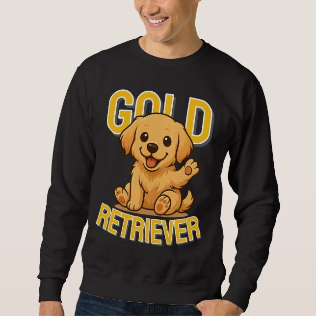 Moletom Ouro Cachorro Gelado Retriever Unisex Man Clothes (Frente)