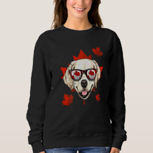 Moletom Ouro Canadense Retriever Maple Leaf Patriotic Can