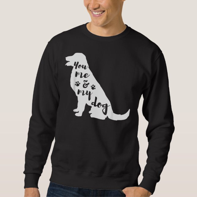 Moletom Ouro Labrador Retriever Você Eu E Meu Cachorro Mãe (Frente)