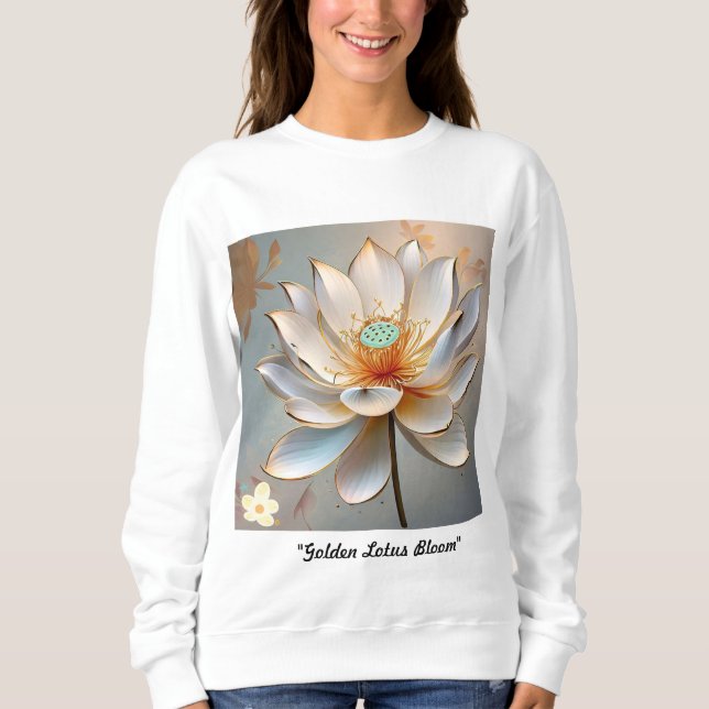 Moletom "Ouro Lotus Bloom" (Frente)