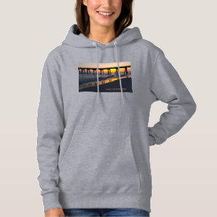 Moletom Ouro Panamá City Beach Sunset Reflexões Hoodie