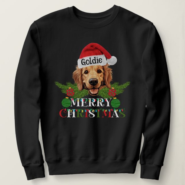 Moletom Ouro personalizado - Feliz Natal (Frente do Design)