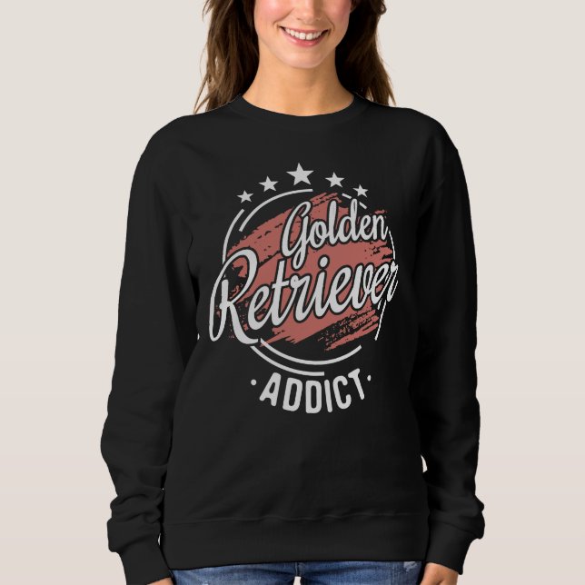 Moletom Ouro Retriever Viciado Legal Nerdy Comic Gra (Frente)