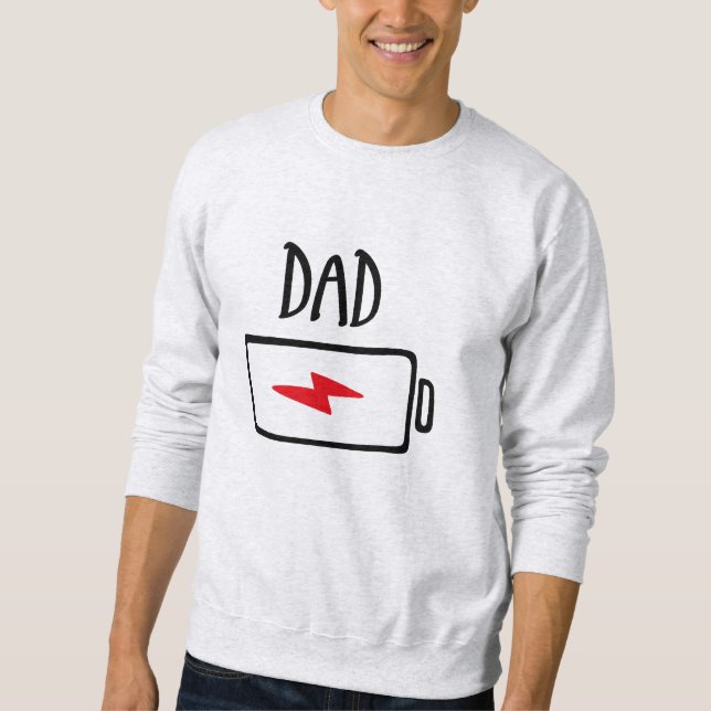 Moletom Out of Batteries – Dad (Frente)