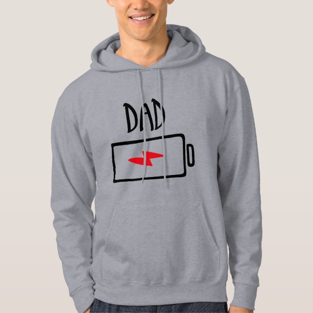 Moletom Out of Batteries – Dad (Frente)