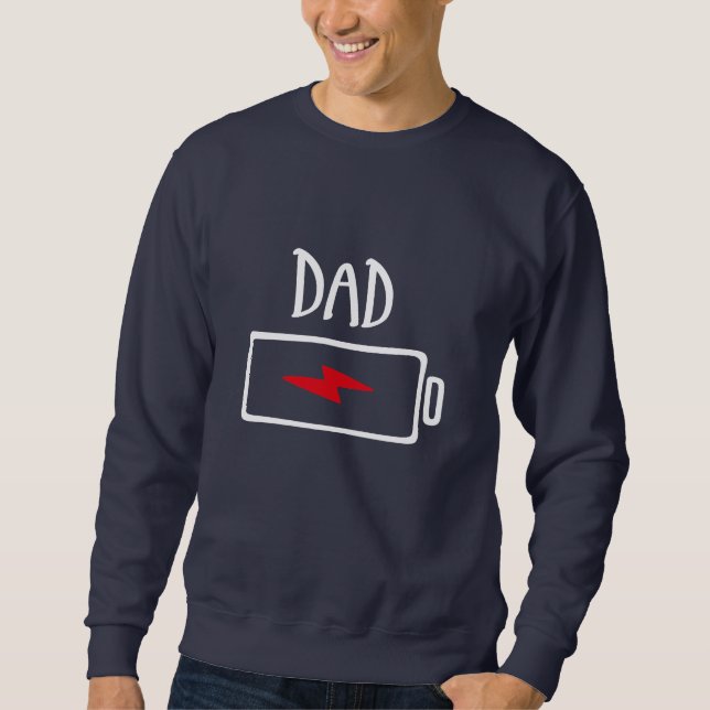 Moletom Out of Batteries – Dad (Frente)