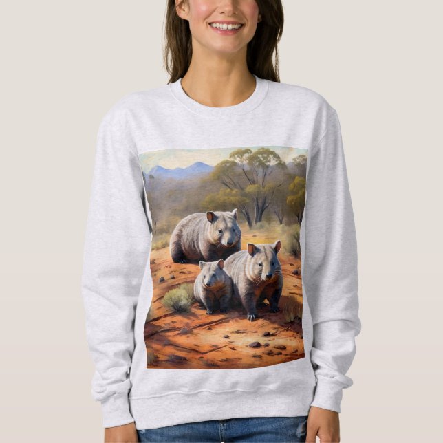 Moletom Outback Trio: Wombat Wanderers, (Frente)