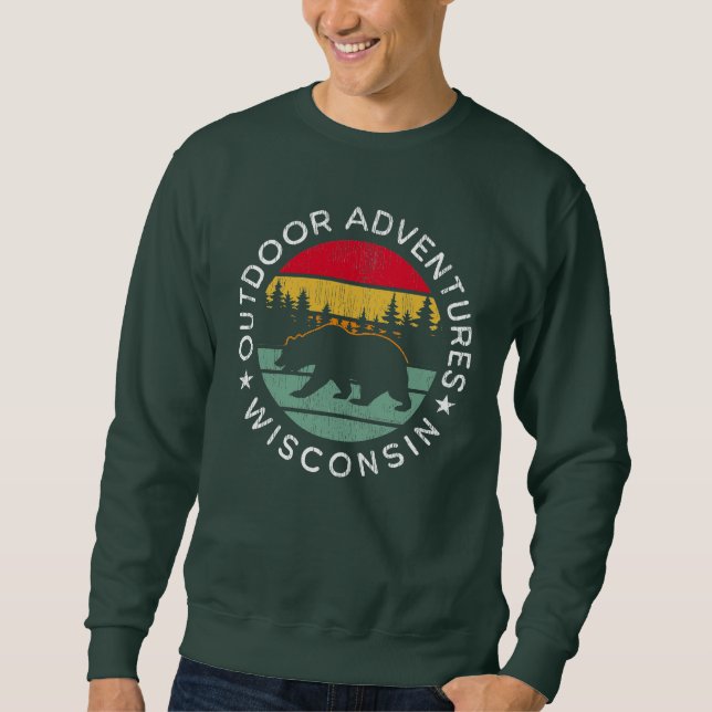 Moletom Outdoor Adventures Wisconsin (Frente)