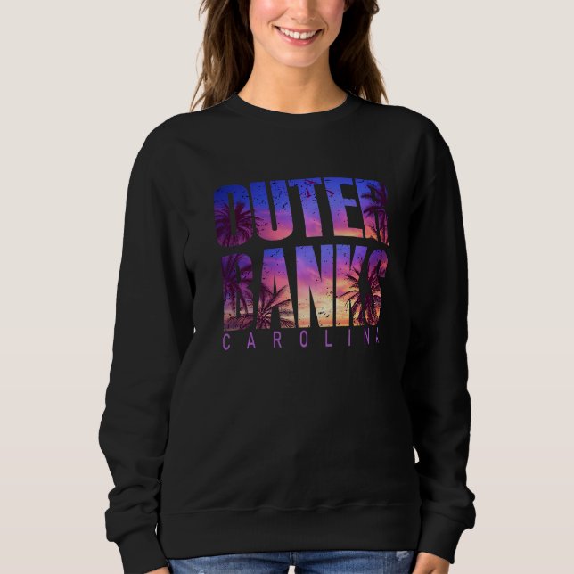 Moletom Outer Banks Carolina Summer Vacation Matching Fami (Frente)