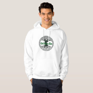 Moletom Outlandia - árvore - Hoodie com letras verdes