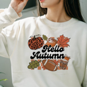 MOLETOM OUTUMN THEMN HELLO AUTUMN FOTBALL & PUMPKIN
