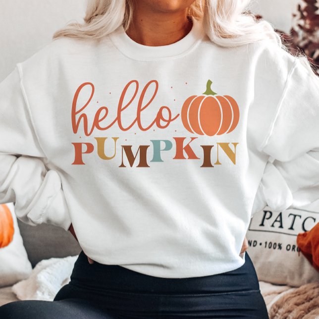 MOLETOM OUTUMN THEMN HELLO PUMPKIN (Criador carregado)
