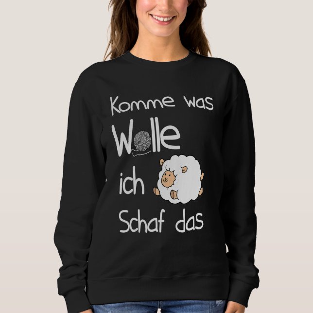 Moletom Ovelha Bela Ideia das Mulheres (Frente)