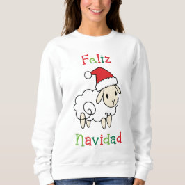 Moletom Ovelha de Natal Fofa – Feliz Navidad