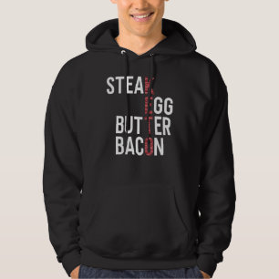 Moletom Ovos de bife Manteiga Bacon Keto Diet Ketogênico