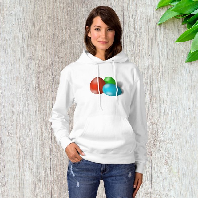 Moletom Ovos de Páscoa Coloridos Hoodie (Criador carregado)
