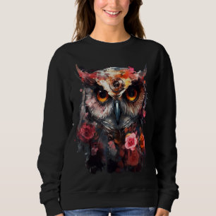 Moletom Owl Flowers Fantasy Amantes de os animais - Anima