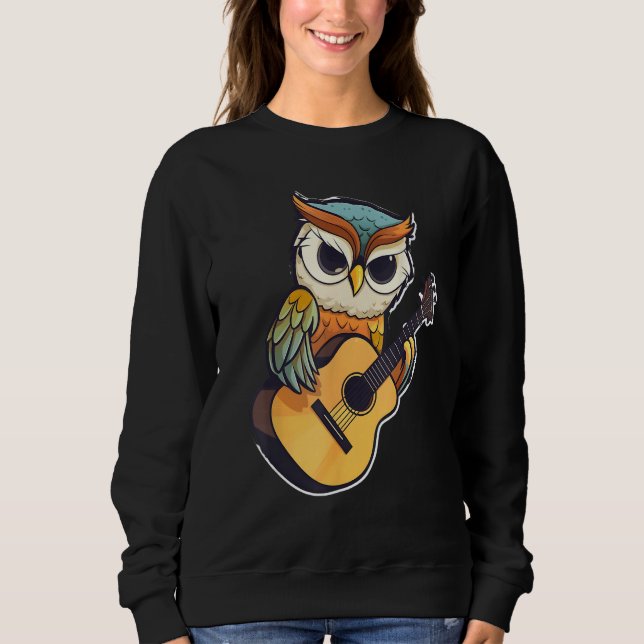 Moletom Owl with a guitar ,Owl (Frente)