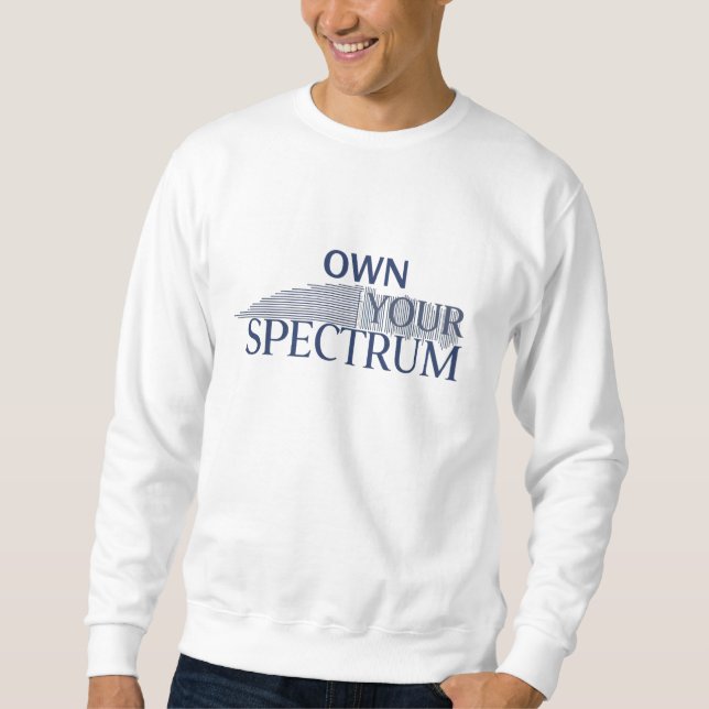 Moletom Own Your Spectrum – Autism Awareness Month Blue  (Frente)