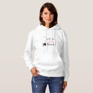 Moletom Oy com da caniche o hoodie já - meninas de Gilmor
