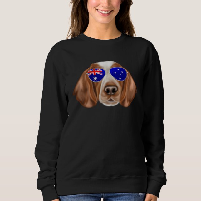Moletom OZ Flag Welsh Springer Spaniel Dog Australia Pocke (Frente)