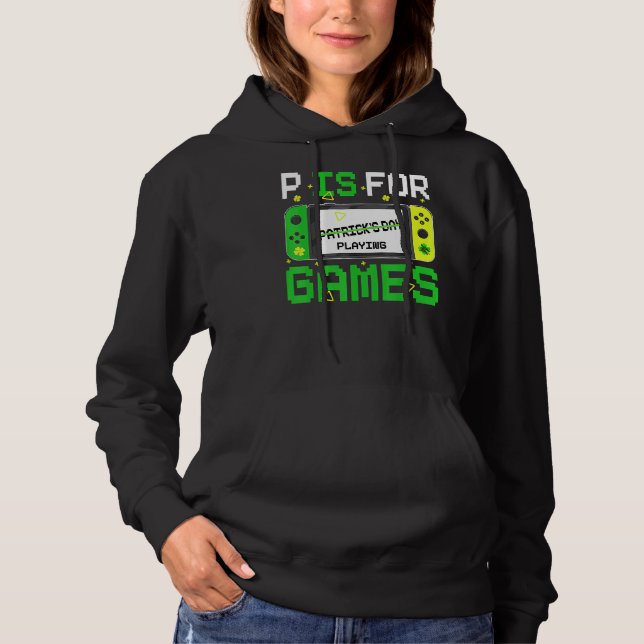 Moletom P É Para Jogar Videos games Rapazes Ruas Engraçada (Frente)