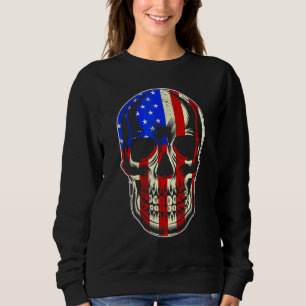 Moletom Pacote Patriótico de Bandeira Americana com Caveir