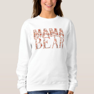 Moletom Padrão Aconchegante Floral Ditsy da Mamãe Urso