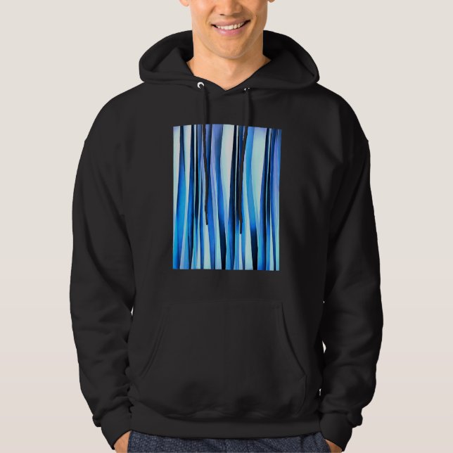 Moletom Padrão De Abstrato De Harmonia E Azul De Paz (Frente)