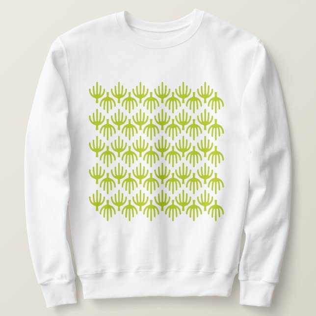 Moletom Padrão de cactus (Frente do Design)