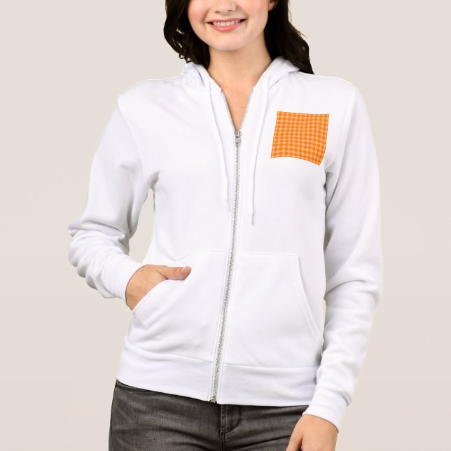 Moletom Padrão de Diamante de Combinação Laranja STaylor (Frente)
