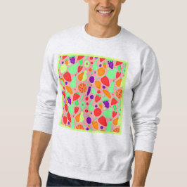 Moletom Padrão de Espectro Colorido e Frutífero