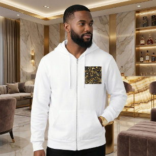 Moletom Padrão de espiral do Abstrato do ouro