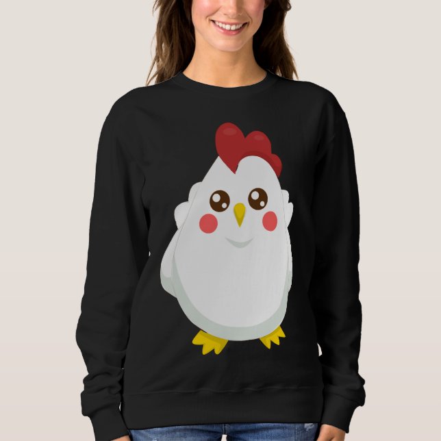 Moletom padrão de frango (Frente)