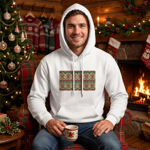 Moletom Padrão de Natal de Homem de Biscoito de Gengibre T