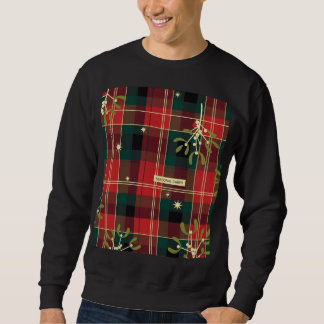 Moletom Padrão de Natal Xadrez Cheer Sazonal (1)