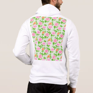Moletom Padrão de Rosas Cor-de-Rosa Floral