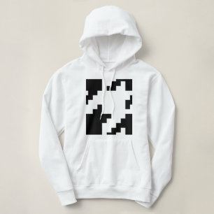Moletom Padrão de verificação de houndstooth de pixel de 8